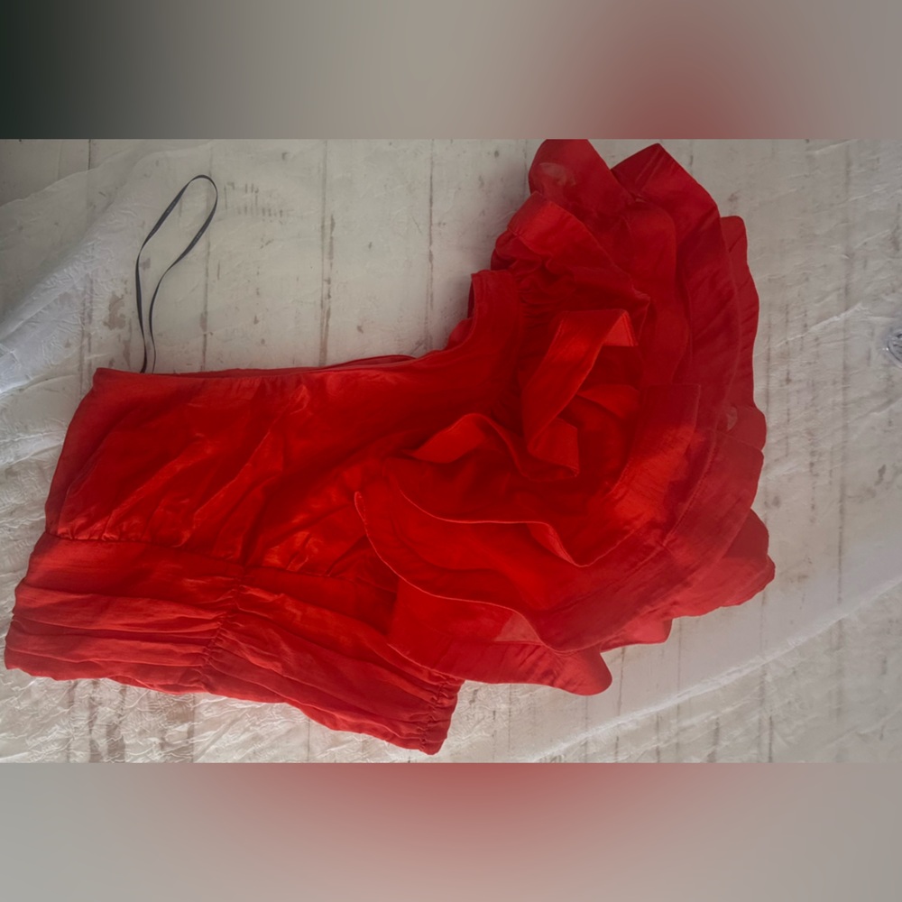 Risa One Shoulder Ruffle Top - Picture 7 of 8